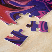 Dancerige geesten abstracte kunst legpuzzel (Zijkant)