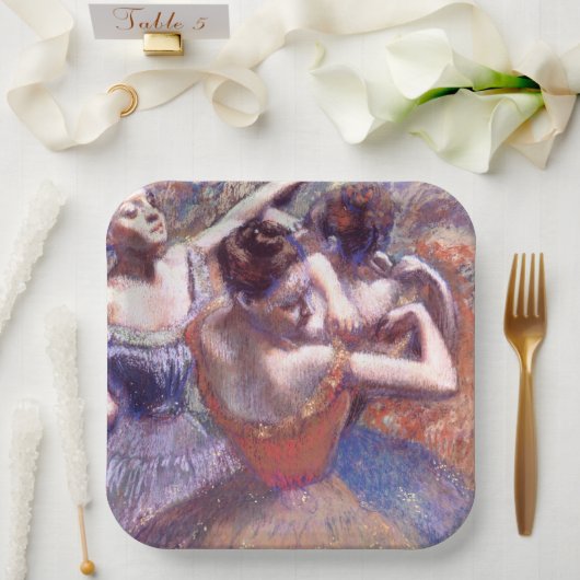 Dancers 1899 Edgar Degas Papieren Bordje (Huwelijk)