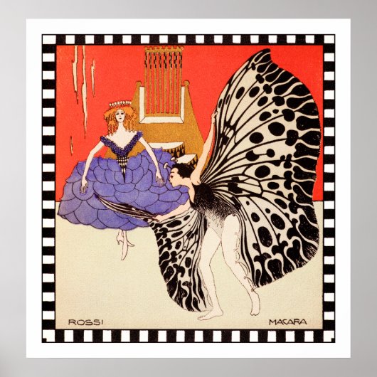 Dancers -  Art Print door Kolo Moser (Voorkant)