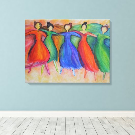 Dancers Canvas (Insitu (Houten vloer))