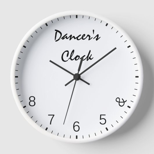 Dancers Clock - Funny Dansans Humor 5678 (Voorkant)