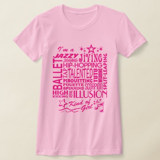 Dancer's, Dansende Sint van Meisje T-shirt. T-shirt (Laagn)