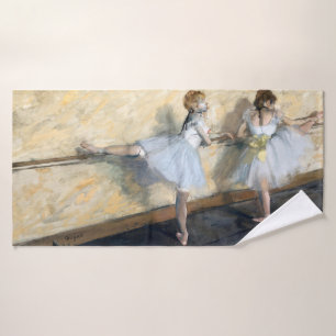 Dancers die aan de Barre, Edgar Degas oefenen Badhanddoek