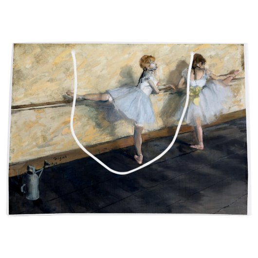 Dancers die aan de Barre, Edgar Degas oefenen Groot Cadeauzakje (Voorkant)