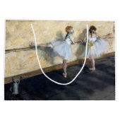 Dancers die aan de Barre, Edgar Degas oefenen Groot Cadeauzakje (Achterkant)