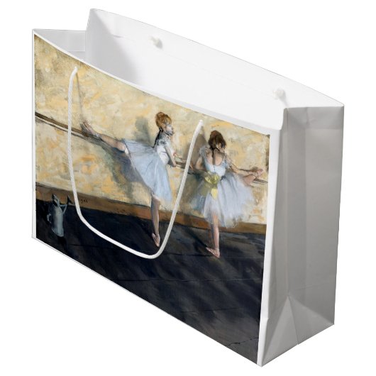 Dancers die aan de Barre, Edgar Degas oefenen Groot Cadeauzakje (Voorkant Gekanteld)