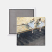 Dancers die aan de Barre, Edgar Degas oefenen Magneet (Voorkant / Achterkant)
