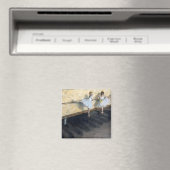 Dancers die aan de Barre, Edgar Degas oefenen Magneet (Insitu (Vaatwasser))