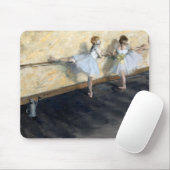 Dancers die aan de Barre, Edgar Degas oefenen Muismat (Met muis)