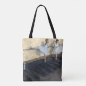 Dancers die aan de Barre, Edgar Degas oefenen Tote Bag (Achterkant)