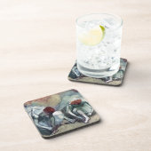 Dancers die hun schoenen uittrekken van Edgar Dega Bier Onderzetter (Rechterzijde)