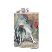 Dancers die hun schoenen uittrekken van Edgar Dega Heupfles (Links)