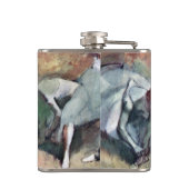 Dancers die hun schoenen uittrekken van Edgar Dega Heupfles (Achterkant)