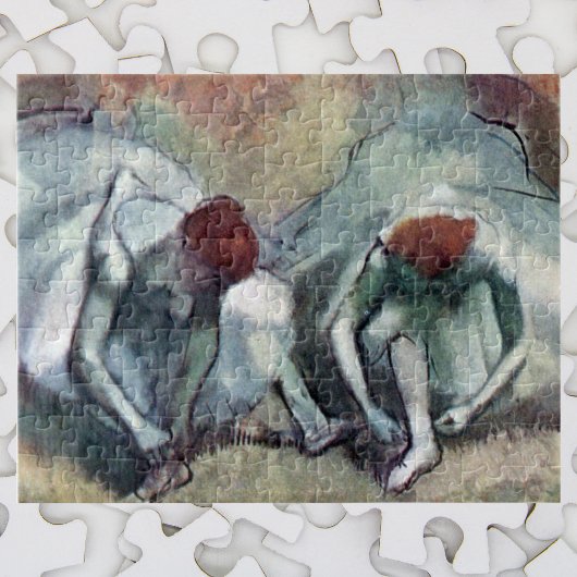 Dancers die hun schoenen uittrekken van Edgar Dega Legpuzzel