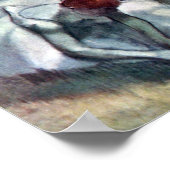 Dancers die hun schoenen uittrekken van Edgar Dega Poster (Hoek)