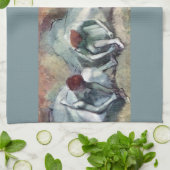 Dancers die hun schoenen uittrekken van Edgar Dega Theedoek (Gevouwen)