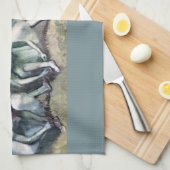 Dancers die hun schoenen uittrekken van Edgar Dega Theedoek (Quarter Fold)