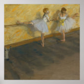 Dancers die in de Barre - Edgar Degas oefenen Poster (Voorkant)