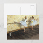 Dancers die in de Barre oefenen door Edgar Degas Briefkaart (Voorkant / Achterkant)
