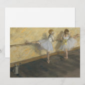 Dancers die in de Barre oefenen | Edgar Degas (Voorkant / Achterkant)