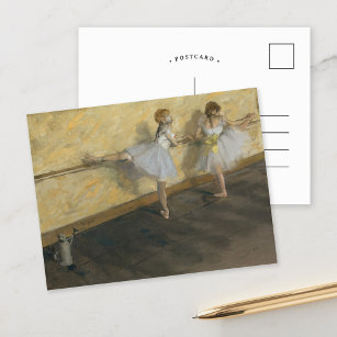 Dancers die in de Barre oefenen   Edgar Degas Briefkaart