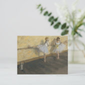 Dancers die in de Barre oefenen | Edgar Degas Briefkaart (Staand voorkant)