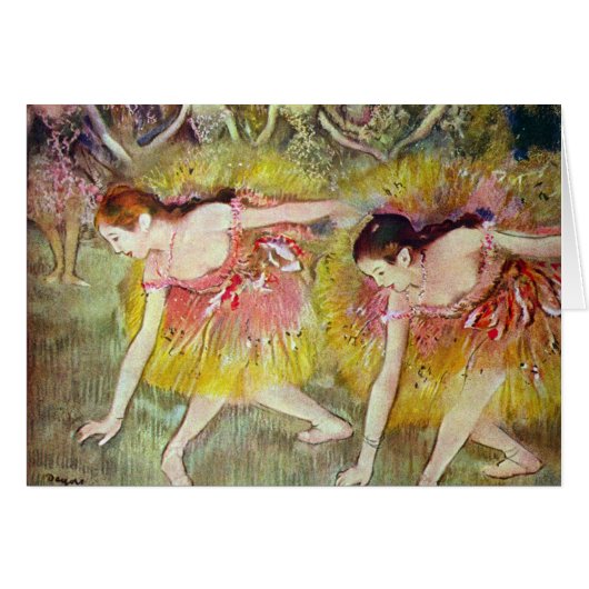 Dancers die naar beneden buigen door Edgar Degas,  (Voorkant Horizontaal)