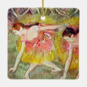 Dancers die naar beneden buigen door Edgar Degas,  Keramisch Ornament (Achterkant)
