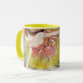 Dancers die naar beneden buigen door Edgar Degas,  Mok (Voorkant links)