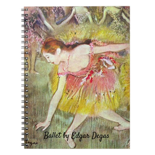 Dancers die naar beneden buigen door Edgar Degas,  Notitieboek (Voorkant)