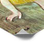 Dancers die naar beneden buigen door Edgar Degas,  Poster (Hoek)