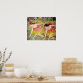 Dancers die naar beneden buigen door Edgar Degas,  Poster (Keuken)