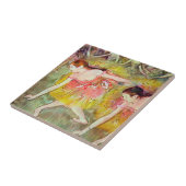 Dancers die naar beneden buigen door Edgar Degas, Tegeltje (Zijkant)