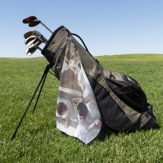 Dancers Edgar Degas Golfhanddoek (Groen)