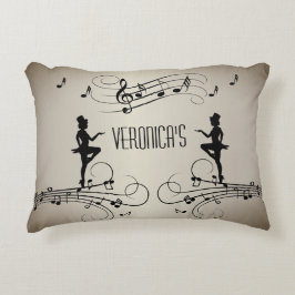 Dancers en persoonlijke naam muziek accent kussen