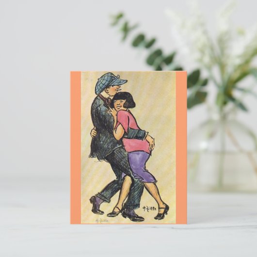 Dancers - Heinrich Zille Briefkaart (Staand voorkant)