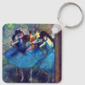 Dancers in blauw door Edgar Degas, ballet Sleutelhanger (Achterkant)