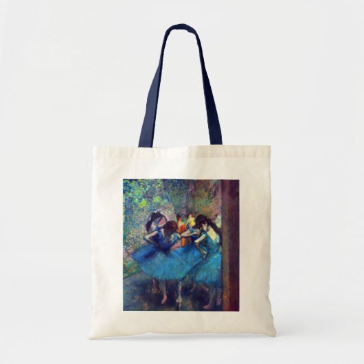 Dancers in blauw door Edgar Degas,  ballet Tote Bag (Voorkant)
