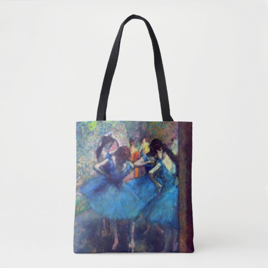 Dancers in blauw door Edgar Degas,  ballet Tote Bag (Voorkant)