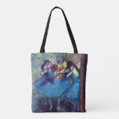 Dancers in blauw door Edgar Degas,  ballet Tote Bag (Achterkant)