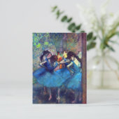Dancers in blauw door Edgar Degas, balletkunst Briefkaart (Staand voorkant)