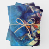 Dancers in blauw door Edgar Degas,  balletkunst Inpakpapier Vel (In situ)