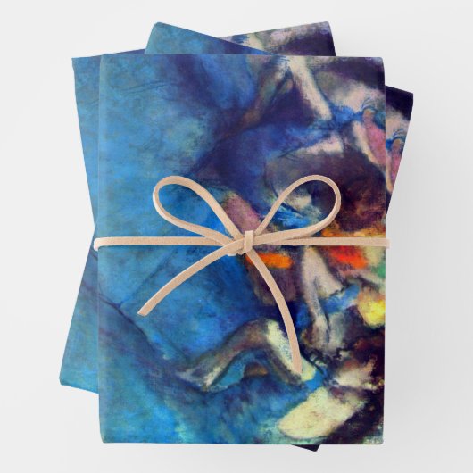 Dancers in blauw door Edgar Degas,  balletkunst Inpakpapier Vel (In situ)