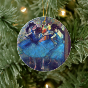 Dancers in blauw door Edgar Degas,  balletkunst Keramisch Ornament