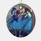 Dancers in blauw door Edgar Degas,  balletkunst Keramisch Ornament (Links)