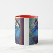 Dancers in blauw door Edgar Degas,  balletkunst Mok (Midden)