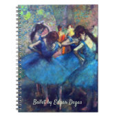 Dancers in blauw door Edgar Degas,  balletkunst Notitieboek (Voorkant)