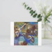 Dancers in blauw, Edgar Degas Briefkaart (Staand voorkant)