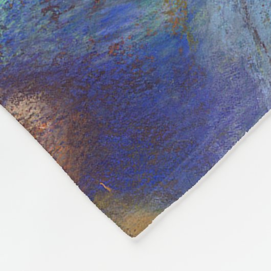 Dancers in blauw, Edgar Degas Fleece Deken (Hoek)