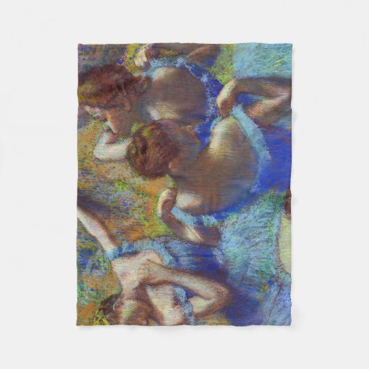 Dancers in blauw, Edgar Degas Fleece Deken (Voorkant)